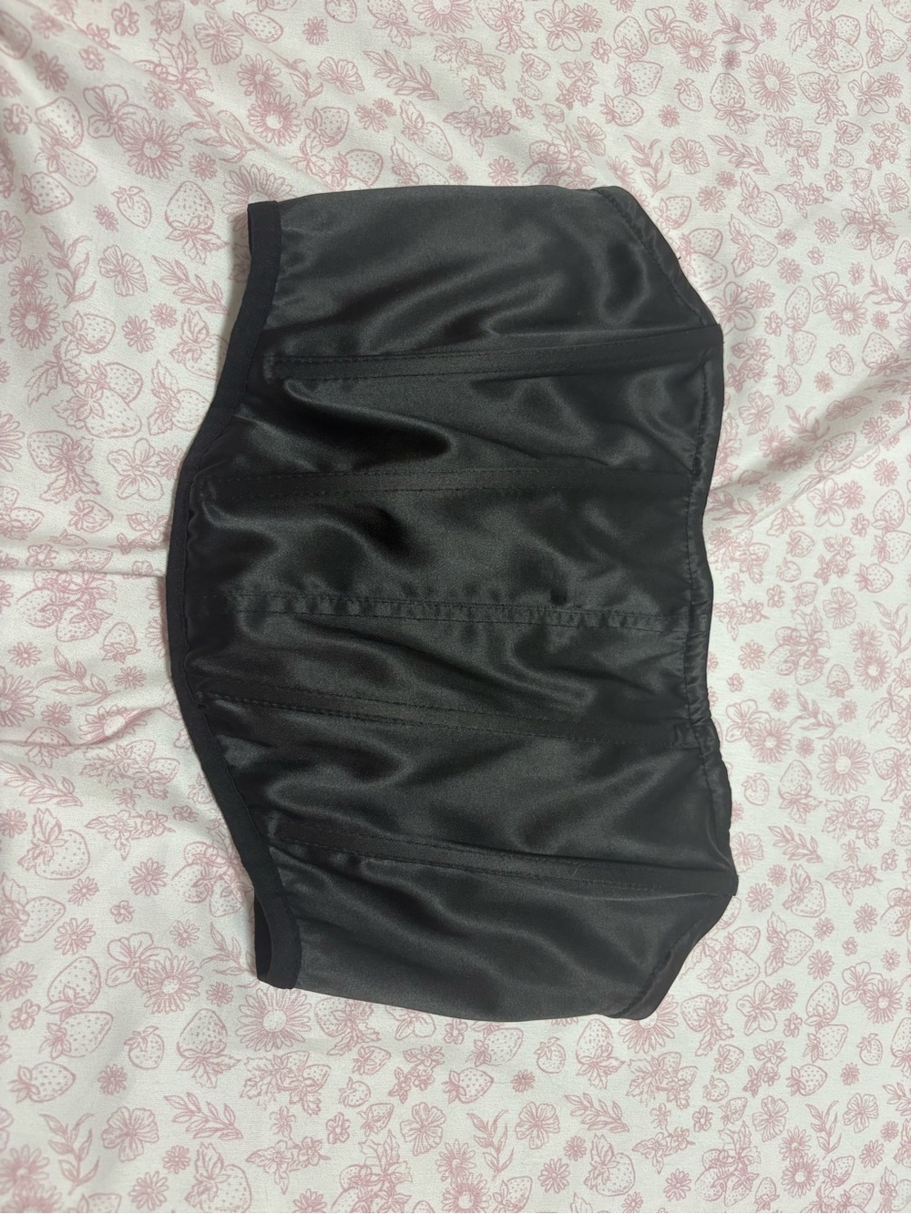 Black Women’s High-Waist Satin Shorts
